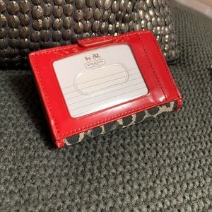 Coach Red Cheetah Wallet